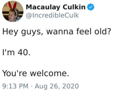 Dakota Song Culkin father Macaulay Culkin on turning 40.